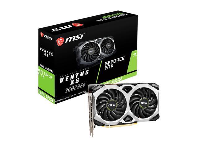 MSI GeForce GTX 1660 SUPER DirectX 12 GTX 1660 SUPER VENTUS XS OC 6GB 192-Bit GDDR6 PCI Express 3.0 x16 HDCP Ready Video Card