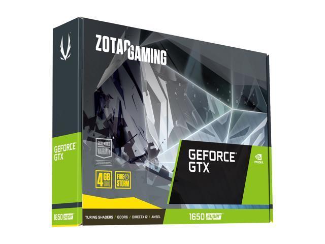 Zotac GeForce GTX 1650 SUPER DirectX 12.1 ZT-T16510F-10L 4GB 128-Bit GDDR6 PCI Express 3.0 HDCP Ready Video Card