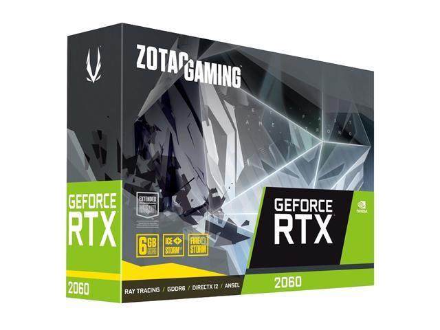 Zotac GAMING GeForce RTX 2060 6GB GDDR6 192-bit Gaming Graphics Card, Super Compact, ZT-T20600K-10M