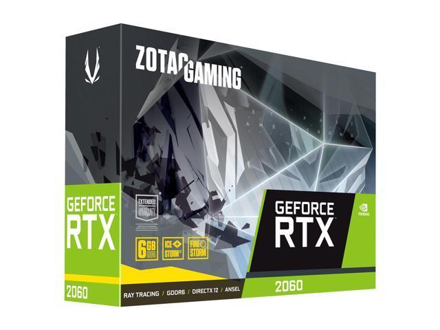 Zotac GAMING GeForce RTX 2060 6GB GDDR6 192-bit Gaming Graphics Card, Super Compact, ZT-T20600H-10M