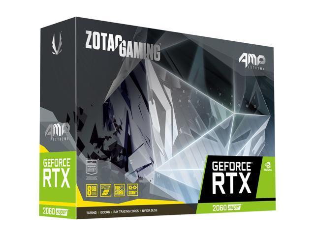 Zotac GAMING GeForce RTX 2060 SUPER AMP Extreme 8GB GDDR6 256-bit 14 Gbps Gaming Graphics Card, IceStorm 2.0, Extreme Overclock, Spectra Lighting, ZT-T20610B-10P