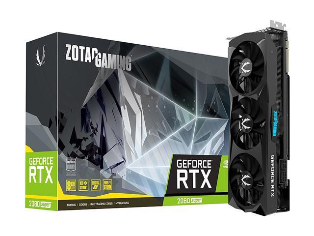 Zotac GAMING GeForce RTX 2080 SUPER Triple Fan 8GB GDDR6 256-bit 15.5 Gbps Gaming Graphics Card, IceStorm 2.0, Active Fan Control, Spectra Lighting, ZT-T20820H-10P