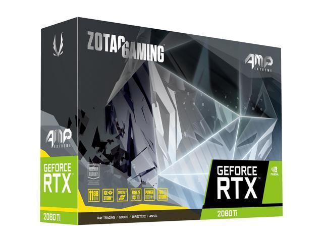 Zotac GAMING GeForce RTX 2080 Ti AMP Extreme Graphic Card, ZT-T20810B-10P, 11GB GDDR6