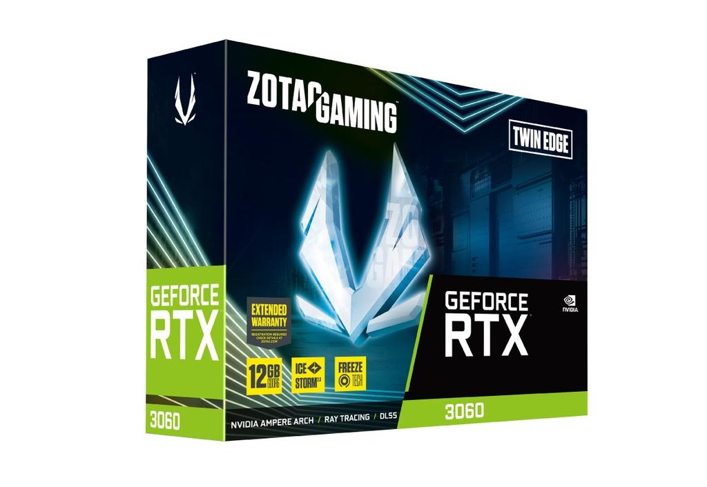 Zotac GeForce RTX 3060 TWIN EDGE 12GB GDDR6 PCI Express 4.0 Graphics Card