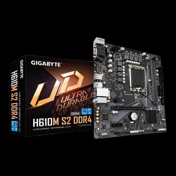 Gigabyte H610M S2 DDR4 Ultra Durable Mother board LGA 1700 with 6+1+1 Hybrid Phases Digital VRM Design