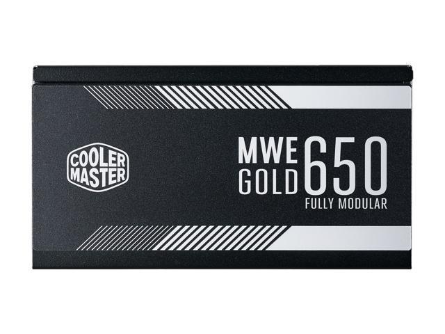 Cooler Master MWE Gold 650 Watt Fully Modular, Compact, Silent Fan 80 PLUS Gold Power Supply, MPY-6501-AFAAG