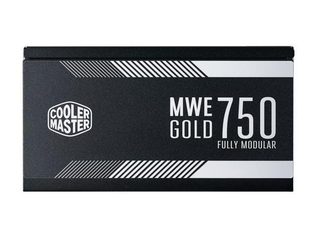 Cooler Master MWE Gold 750 Watt Fully Modular, Compact, Silent Fan 80 PLUS Gold Power Supply, MPY-7501-AFAAG