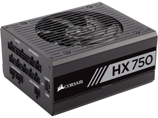Corsair HX Series HX750 CP-9020137-NA 750W ATX12V v2.4 / EPS12V 2.92 80 PLUS PLATINUM Certified Full Modular Power Supply