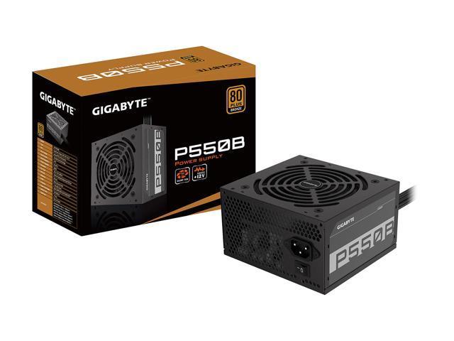 Gigabyte GP-P550B 550W ATX 12V v2.31 80 PLUS BRONZE Certified Non-Modular Active PFC Power Supply