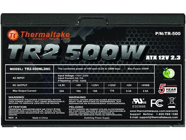 Thermaltake TR2 500W ATX 12 V2.3 Power Supply