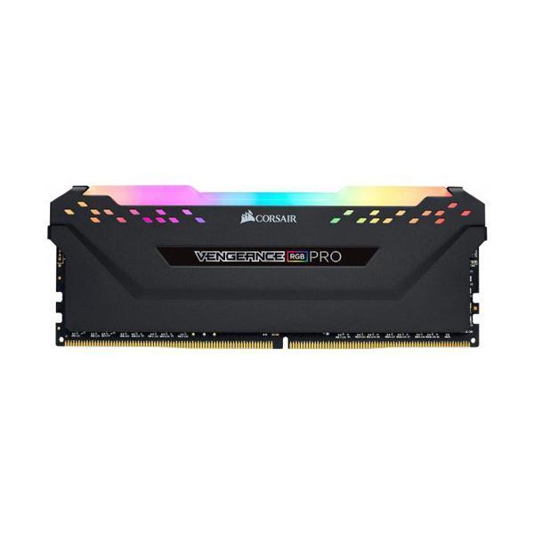 Corsair CMW8GX4M1Z3600C18 Desktop Ram Vengeance RGB Pro Series 8GB (8GBx1) DDR4 3600MHz Black (For AMD)