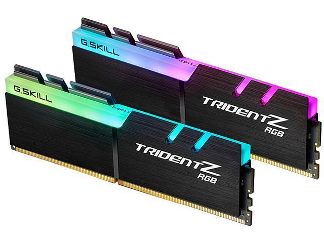 G.Skill TridentZ RGB Series 16GB (2 x 8GB) 288-Pin DDR4 SDRAM DDR4 2400 (PC4 19200) Desktop Memory Model F4-2400C15D-16GTZR