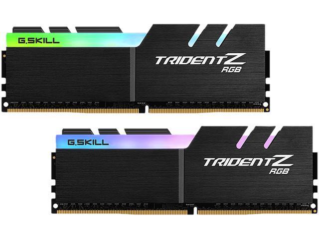 G.Skill TridentZ RGB Series 16GB (2 x 8GB) 288-Pin DDR4 SDRAM DDR4 2666 (PC4 21300) Desktop Memory Model F4-2666C18D-16GTZR