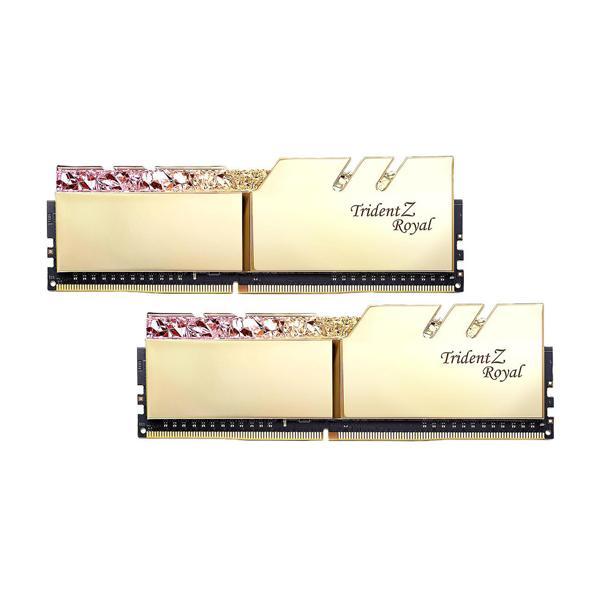 G.Skill F4-3600C16D-16GTRGC Desktop Ram Trident Z Royal Series 16GB (8GBx2) DDR4 3600MHz RGB