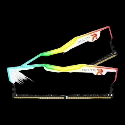 TeamGroup T-Force TF4D416G3600HC18JDC01 Desktop Ram Delta RGB Series 16GB (8GBx2) DDR4 3600MHz White