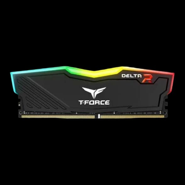 TeamGroup T-Force TF3D48G3200HC16F01 Desktop Ram Delta RGB Series 8GB (8GBx1) DDR4 3200MHz Black