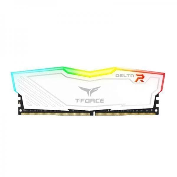 TeamGroup T-Force TF4D48G3600HC18J01 Desktop Ram Delta RGB Series 8GB (8GBx1) DDR4 3600MHz White