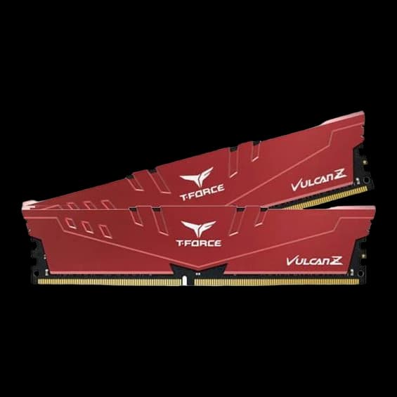 TeamGroup T-Force TLZRD416G3200HC16CDC01 Desktop Ram Vulcan Z Series 16GB (8GBx2) DDR4 3200MHz Red
