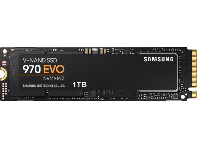 Samsung 970 EVO M.2 2280 1TB PCIe Gen3. X4, NVMe 1.3 64L V-NAND 3-bit MLC Internal Solid State Drive (SSD) MZ-V7E1T0BW
