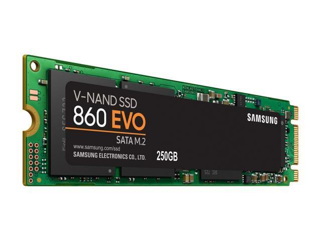 Samsung 860 EVO Series M.2 2280 250GB SATA III 3D NAND Internal Solid State Drive (SSD) MZ-N6E250BW