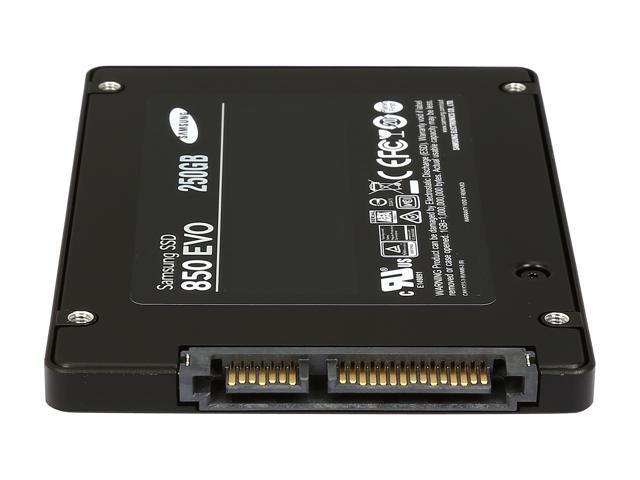 Samsung 850 EVO 2.5" 250GB SATA III 3D NAND Internal Solid State Drive (SSD) MZ-75E250B/AM