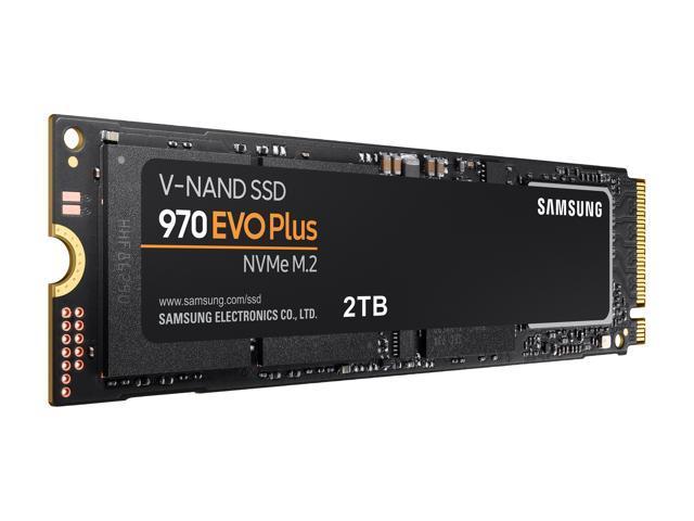 Samsung 970 EVO PLUS M.2 2280 2TB PCIe Gen 3.0 x4, NVMe 1.3 V-NAND 3-bit MLC Internal Solid State Drive (SSD) MZ-V7S2T0B/AM