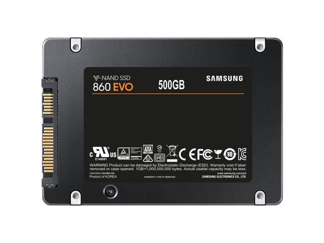 Samsung 860 EVO Series 2.5" 500GB SATA III 3D NAND Internal Solid State Drive (SSD) MZ-76E500E