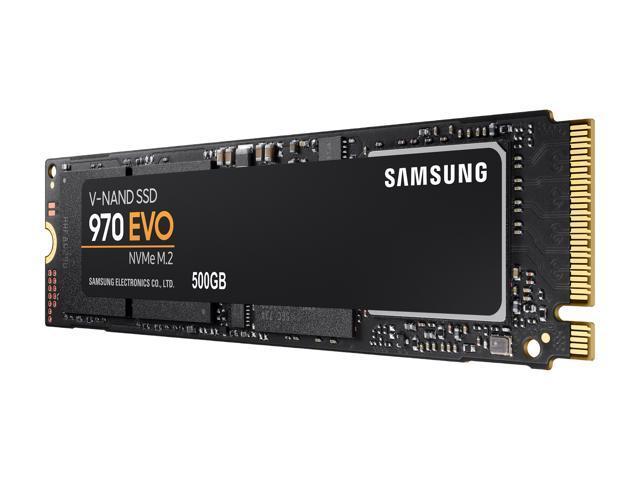 Samsung 970 EVO M.2 2280 500GB PCIe Gen3. X4, NVMe 1.3 V-NAND 3-bit MLC Internal Solid State Drive (SSD) MZ-V7E500BW