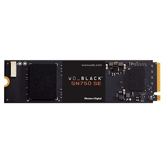 Western Digital Black SN750SE NVMe 1TB PCIe Gen 4 SSD, Upto 3600 MB/s R, 2830MB/s W (WDS100T1B0E)