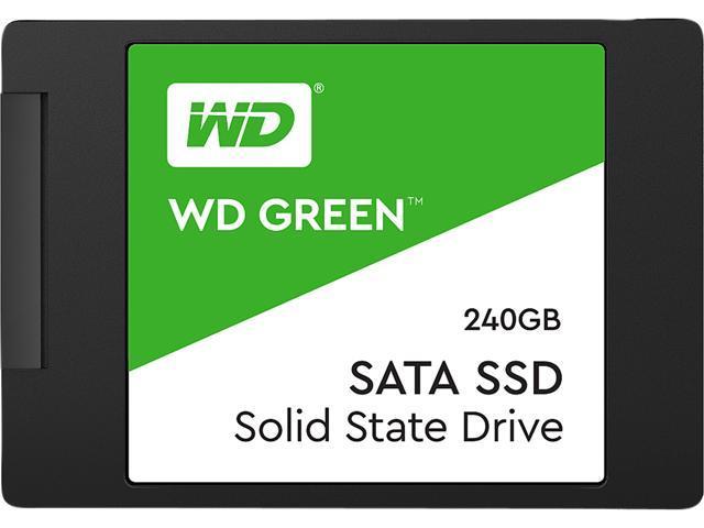 WD Green 240GB Internal PC SSD - SATA III 6 Gb/s, 2.5"/7mm - WDS240G2G0A