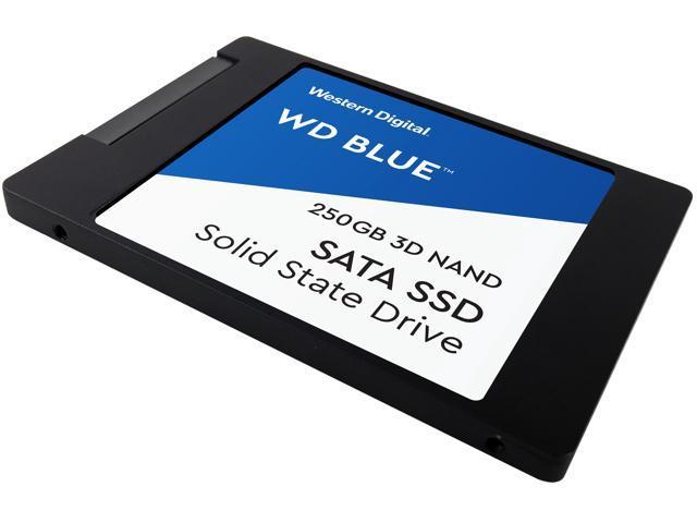 WD Blue 3D NAND 250GB Internal SSD - SATA III 6Gb/s 2.5"/7mm Solid State Drive - WDS250G2B0A