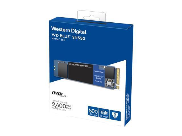 Western Digital WD Blue SN550 NVMe M.2 2280 500GB PCI-Express 3.0 x4 3D NAND Internal Solid State Drive (SSD) WDS500G2B0C