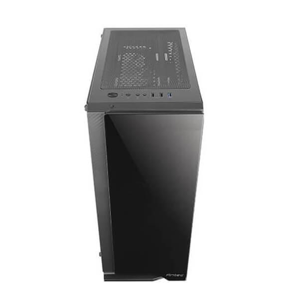 Antec NX600 Mid Tower Gaming Cabinet Support ATX, M-ATX, ITX Motherboard with Tempered Glass Side Panel, 4 x 120mm ARGB Fan (3 in Front & 1 in Rear) Preinstalled