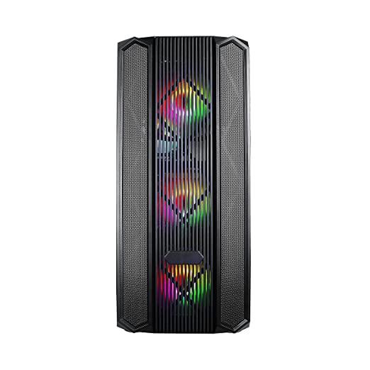 Chiptronex HX1000 Mid Tower ATX Gaming Cabinet Computer case with 3 x 120 mm ARGB Fan, 1 x 120mm Rear Fan, Supports ATX, Micro-ATX, Mini-ITX Motherboard with Tempered Glass Side Panel