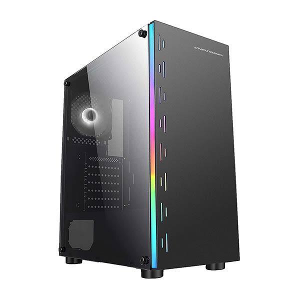 Chiptronex MX3 RGB (ATX) Mid Tower Cabinet With Tempered Glass Side Panel (Black)
