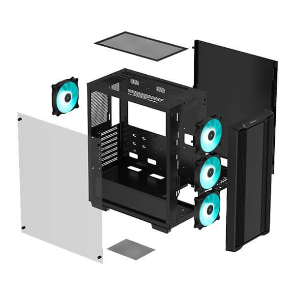 Deepcool CC560 (ATX) Mid Tower Cabinet With Tempered Glass Side Panel (Black)