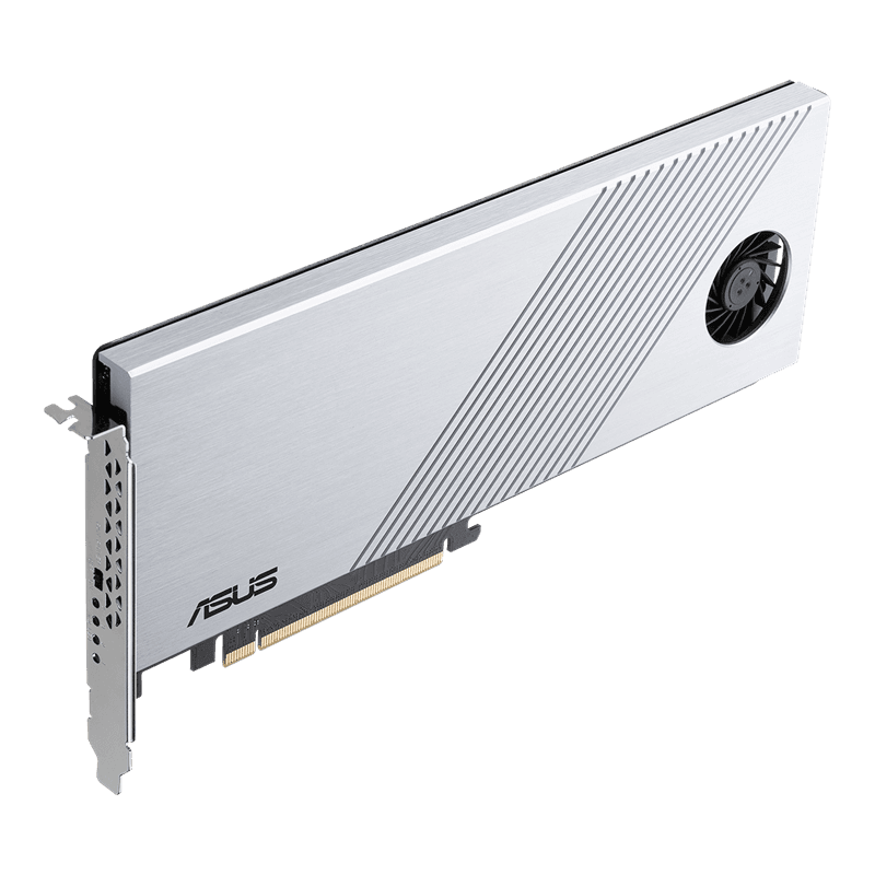 ASUS Hyper Gen4 M.2 X16 PCIe 4.0 X4 Expansion Card Supports 4 NVMe M.2 up to 256Gbps for AMD 3rd Ryzen sTRX40, AM4 Socket and Intel VROC NVMe Raid