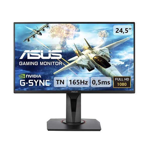 Asus VG258QR - 25 Inch Gaming Monitor (Nvidia G-Sync, 0.5ms Response Time, 165Hz Refresh Rate, Frameless, FHD TN Panel, DVI-D, HDMI, DisplayPort, Speakers)