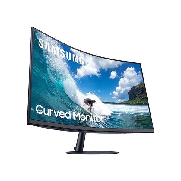 Samsung LC27T550FDWXXL - 27 Inch Curved Gaming Monitor (1000R Curved, AMD FreeSync, 4ms Response Time, Flicker Free, FHD VA Panel, HDMI, Display Port, Speakers)